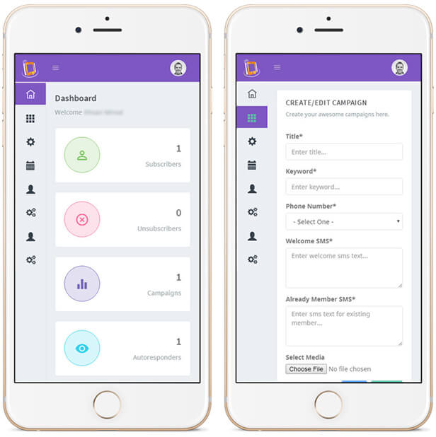 Mobile app Version of Nimble Messaging